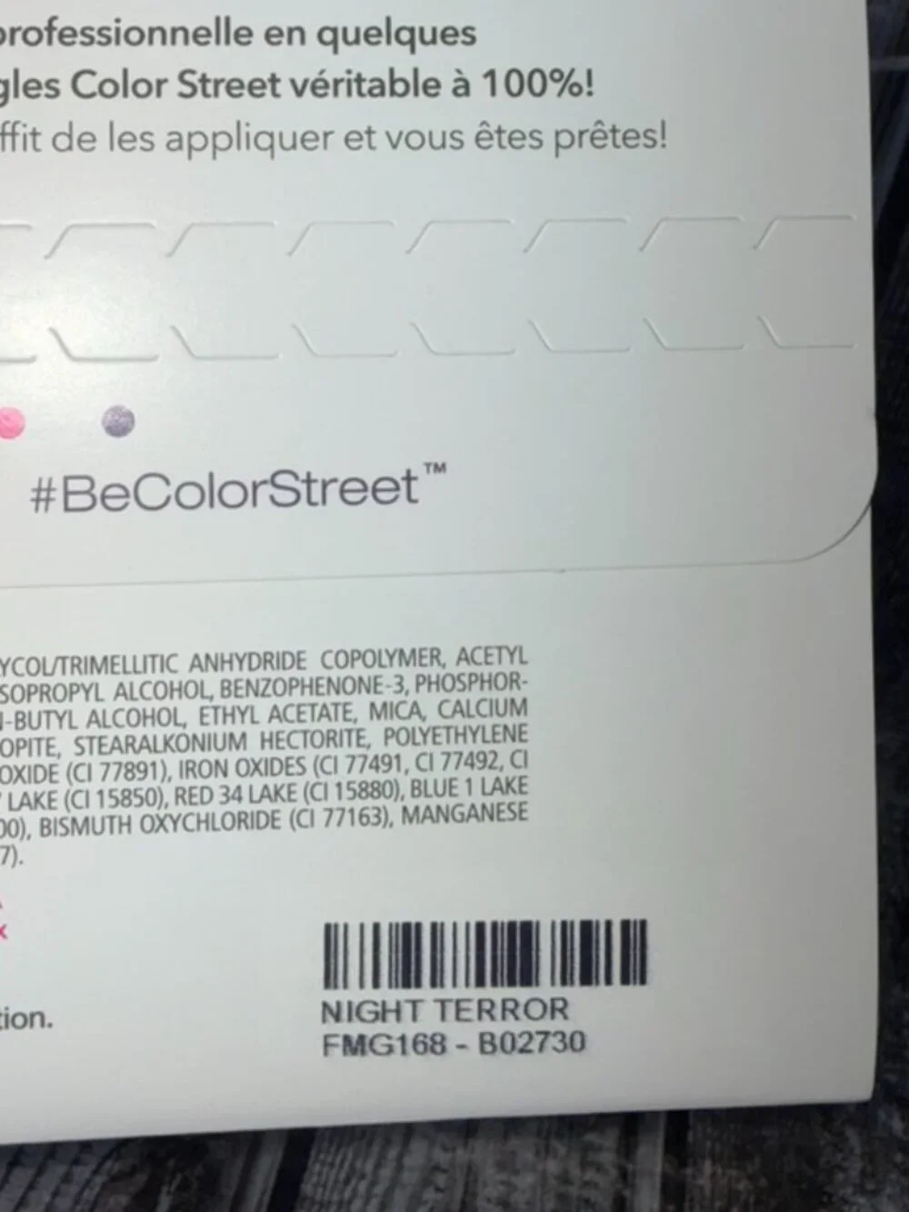 Night Terror Color Street Nail Polish Strips Retired Purple Shimmer Polish